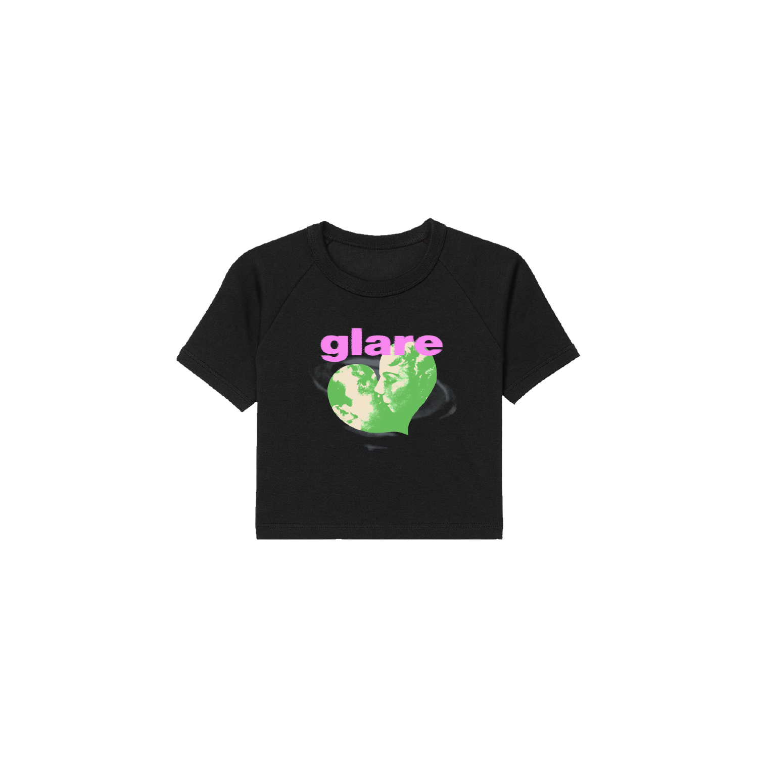 Glare - Green Heart Baby Tee